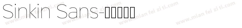Sinkin Sans字体转换